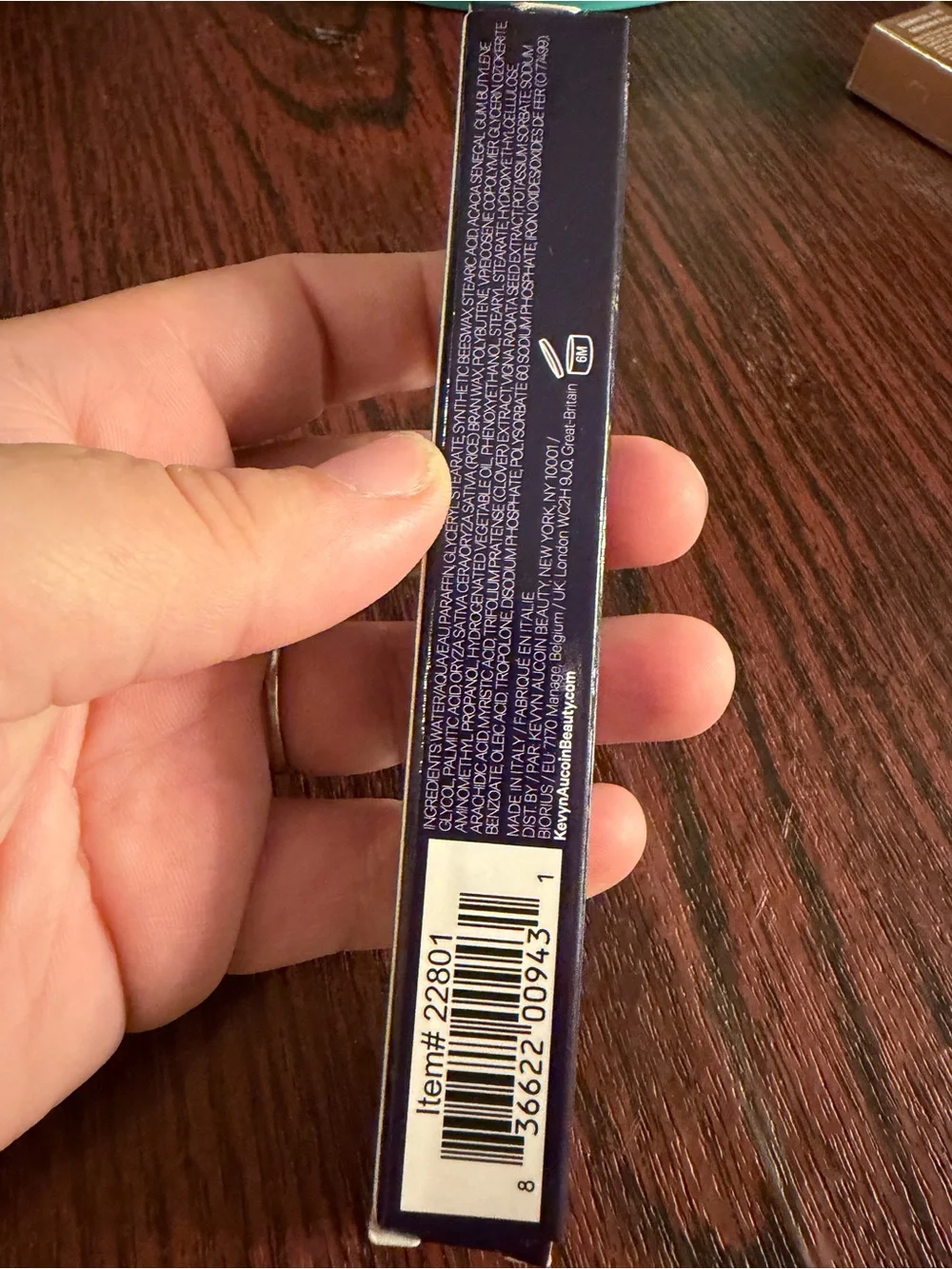 Kevyn Aucoin Indecent Mascara – Deep Purple Box with Gold Text